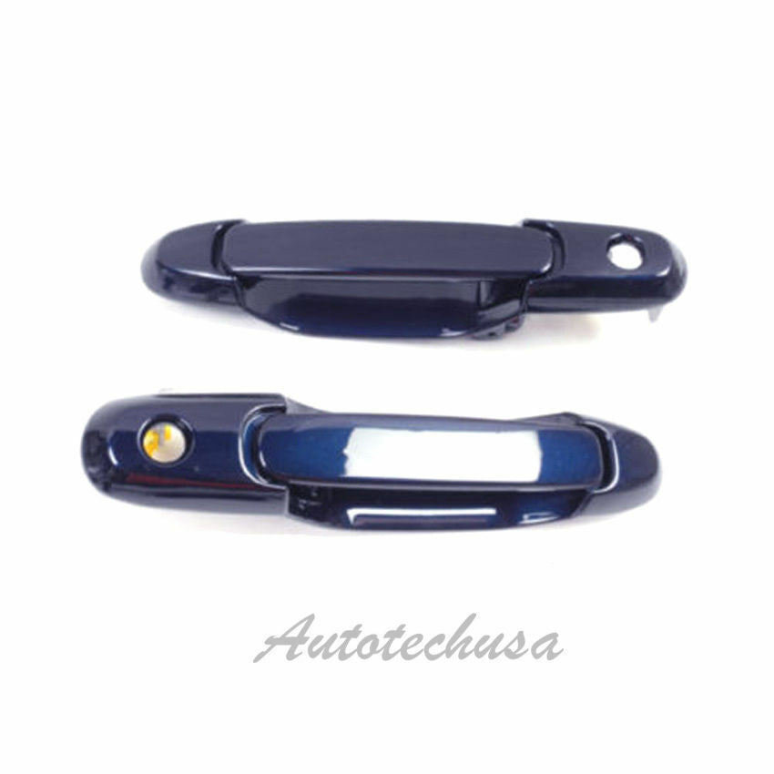 1998-03 For Toyota Sienna Front Pair Set 8Q0 Blue Outside Door Handle DS206