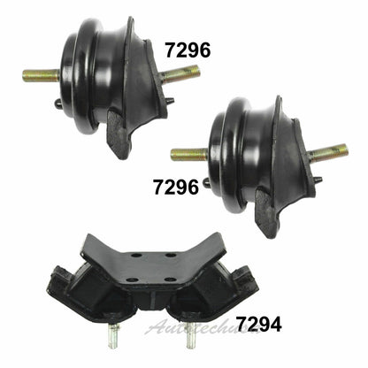 Moteur & Trans Montage 7294 7296 2 3PCS Pour 90-95 Lexus LS400 4.0L Auto Set
