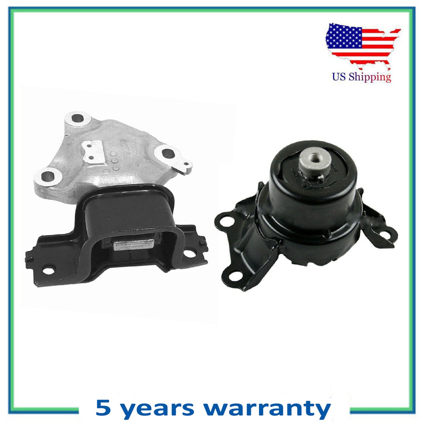 2PCS MotorKing Engine Motor & Auto CVT Trans. Mount For 15-17 Honda Fit 1.5L LX