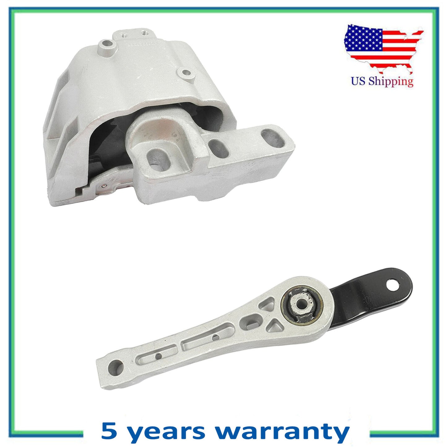 2PCS Motore Montante Per 2005 Volkswagen Jetta 1.9L 6929 6962