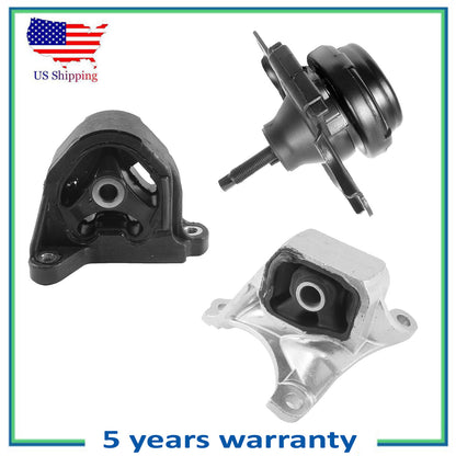3PCS Moteur Montage Manuel Trans Pour 2002-2006 Honda Civic 4549 4503 4508
