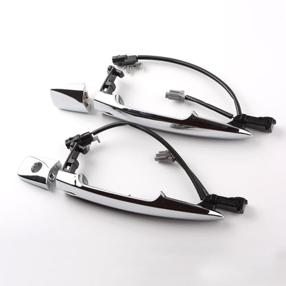 Front Left & Right Outside Door Handle Chrome Pair For Murano Leaf Maxima Sentra