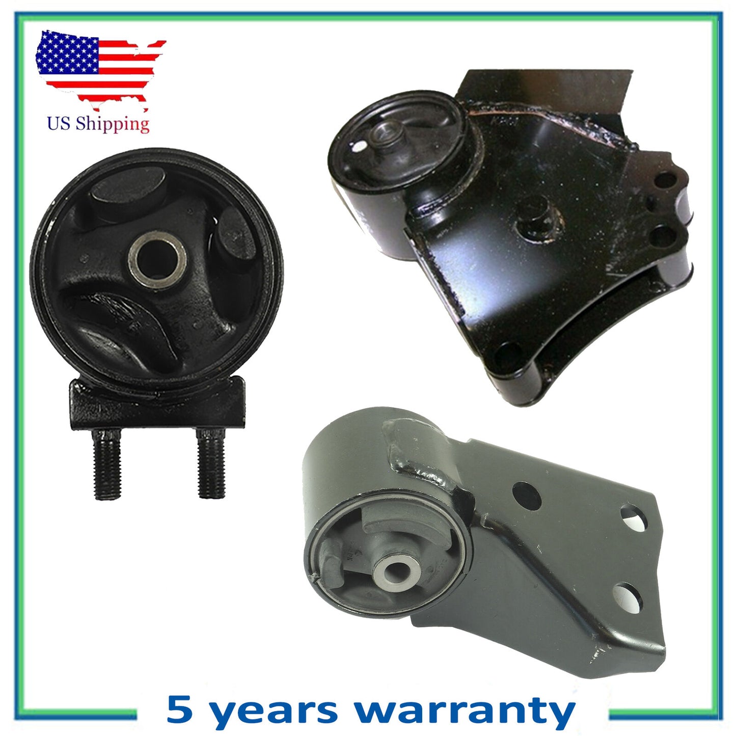3PCS Motor & Trans Montaje Para 2000-2004 Kia Spectra 1.8L 6767 6765 6766