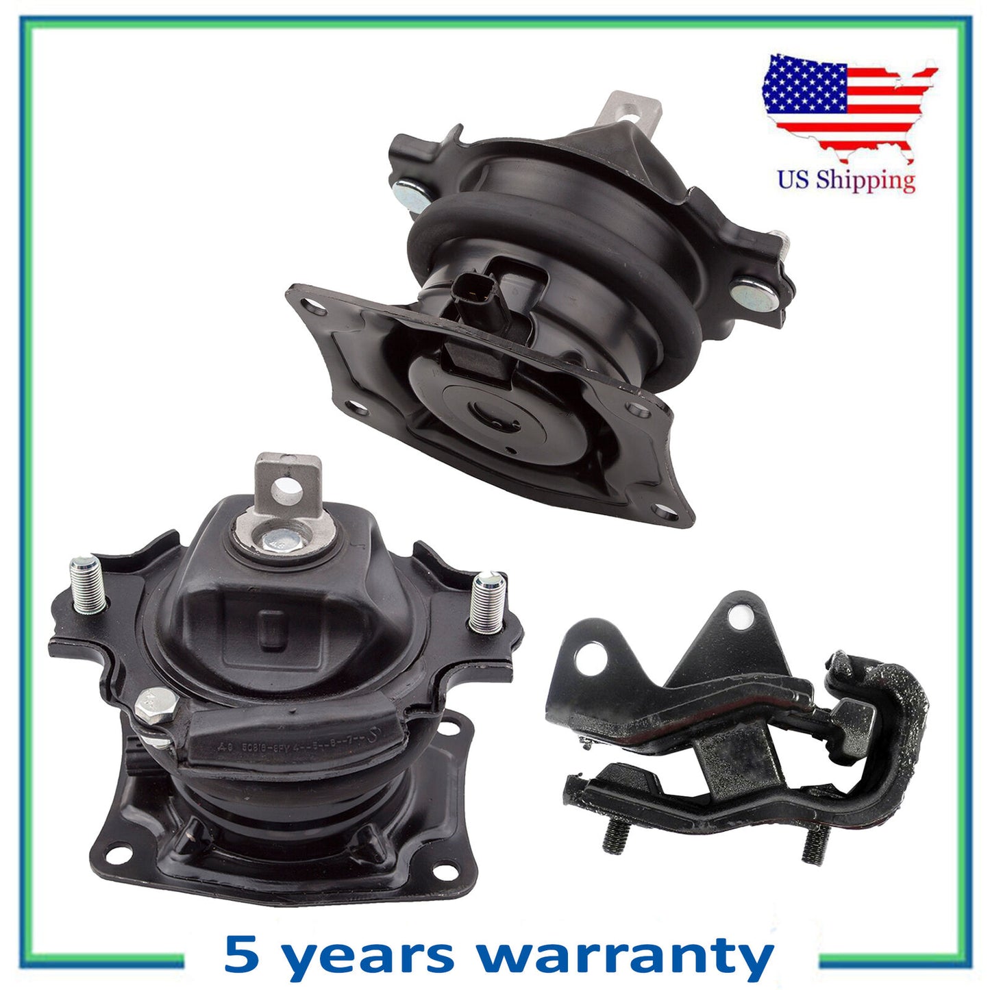 3PCS 65026EL 4583EL 4558 I-Vtec Moteur & Trans Montage Pour 2007 Honda Odyssey