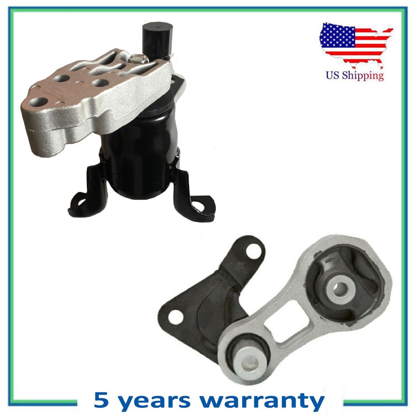 2PCS MotorKing Motor Montaje para Manual Trans. para 11-2016 Ford Fiesta 1.6L