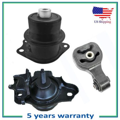 Juego 3PCS Frente Y Posterior Motor Montaje para Auto Trans 09-14 Honda 1.5L