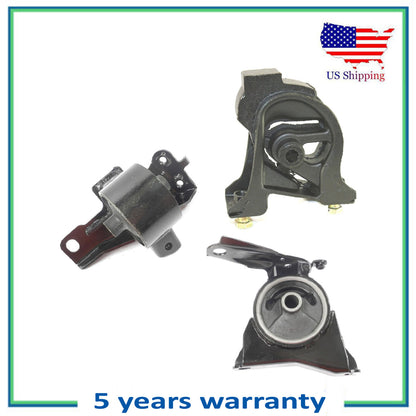 Set 3pcs Engine Motor & Transmission Mount Manual For 93-97 Toyota Corolla 1.6L