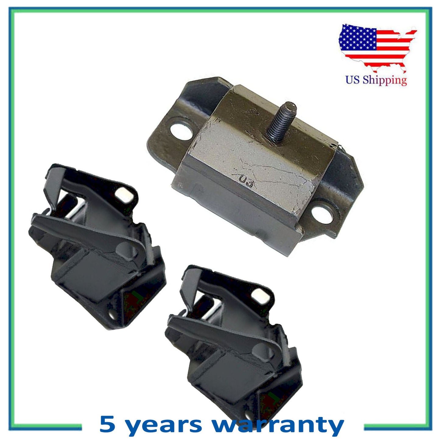 Motor & Trans Mount For 1995 Chevrolet Blazer GMC Jimmy 4.3L 2627 2 2672 3PCS
