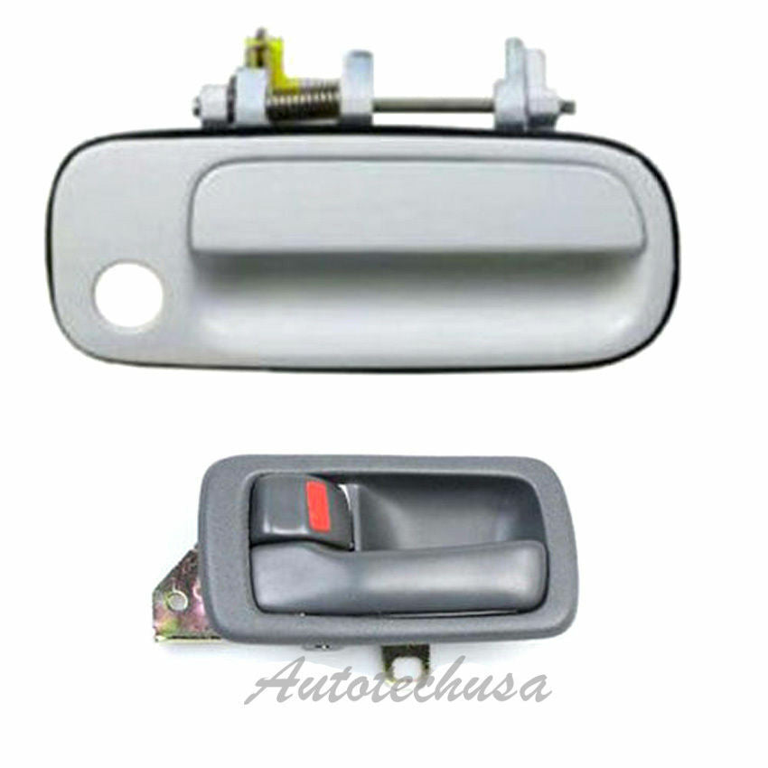 92-96 For Camry door handle Front R Outside White 040 & Interior GRAY L DS445