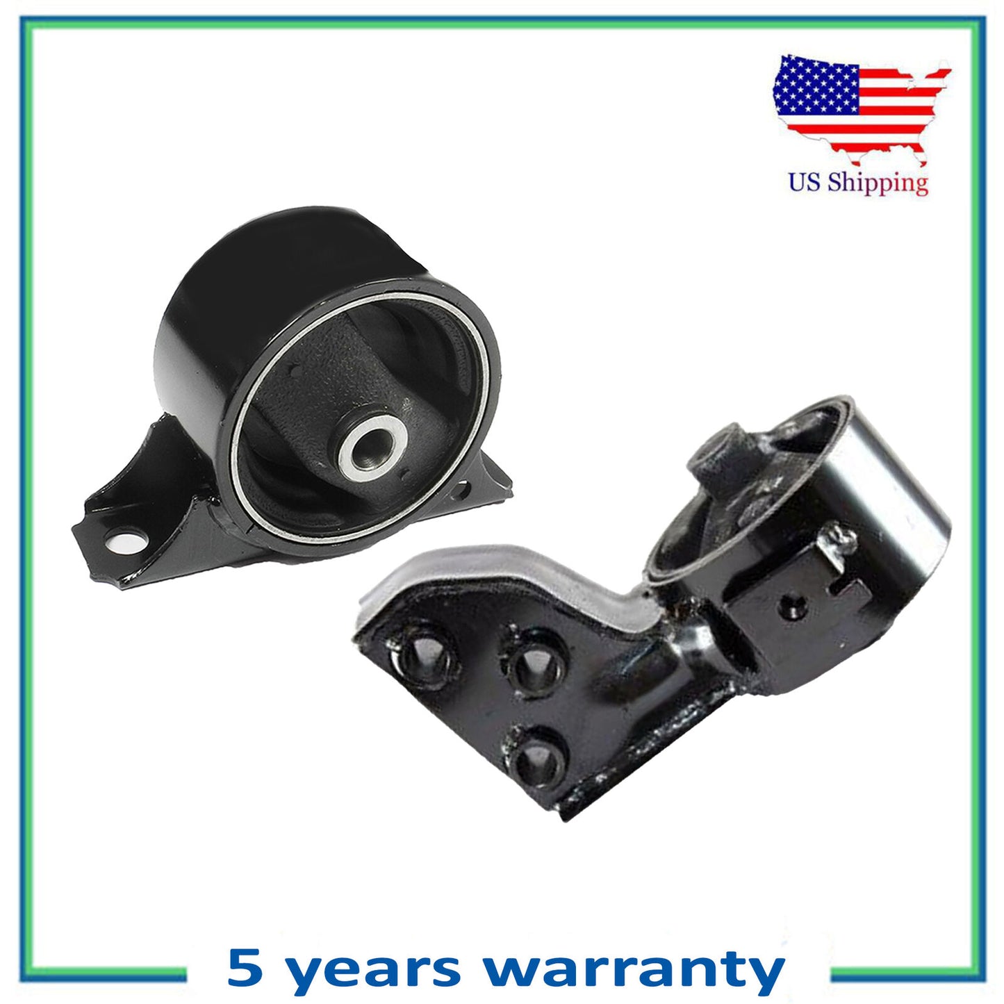 2PCS Engine Motor Mount For 95-96 Mitsubishi Mirage Eagle Summit 1.5L 6607 6669