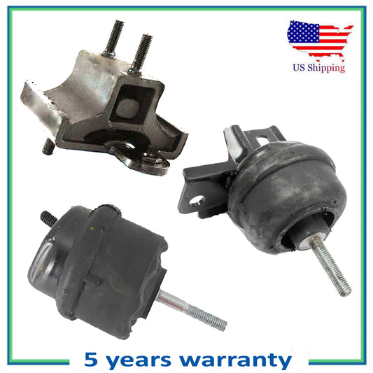 3PCS Engine Motor & Trans Mount For 00-05 Cadillac Diville 4.6L 2898 5302 2896