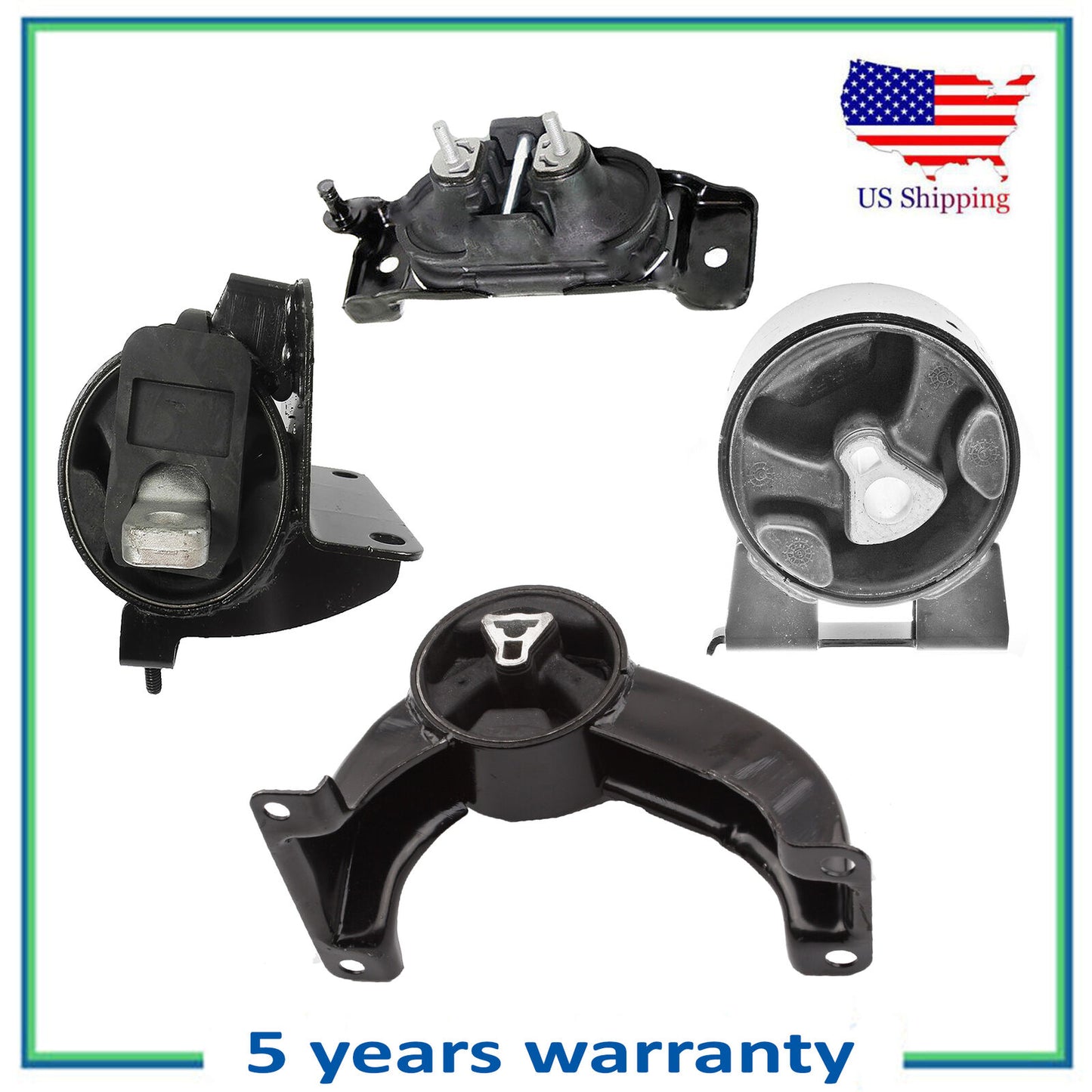 5525 5654 5480 5493 Engine Motor & Trans Mount For 08-10 Chrysler Dodge 3.3 3.8L