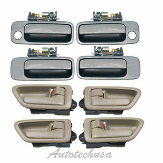 1997-01 For Toyota Camry 4 Tan Interior / 4 Sable Pearl Outside Door Handle DH98