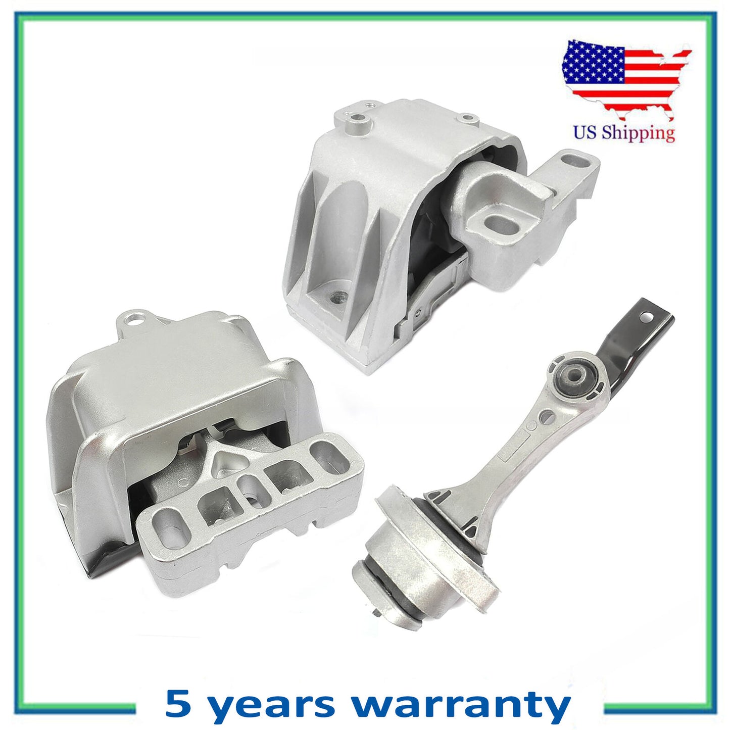Set 3PCS Moteur & Trans Montage Pour Neuf VW Beetle Golf Jetta 1.8L 1.9L 2.0L