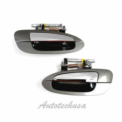 For NISSAN ALTIMA Outside Rear Pair K11 Smoke Chrome MotorKing Door Handle DS362