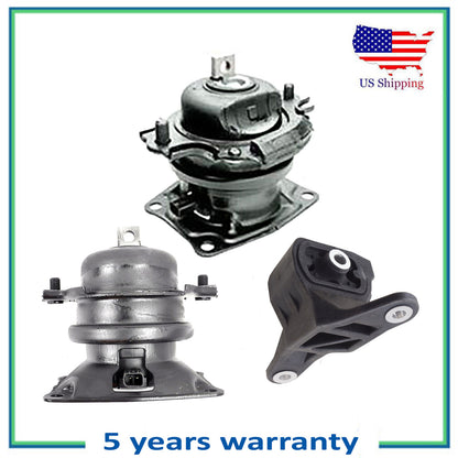 4575EL 65017EL 65057 Set Engine Motor & Trans Mount For 11-17 Honda Odyssey 3.5L