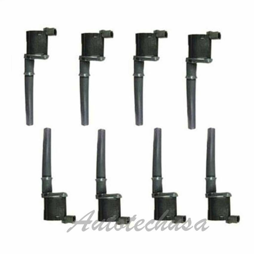 Ford Lincoln Mercury Encendido Bobina B254 8 On Enchufe Pack IC29 Juego De DG512