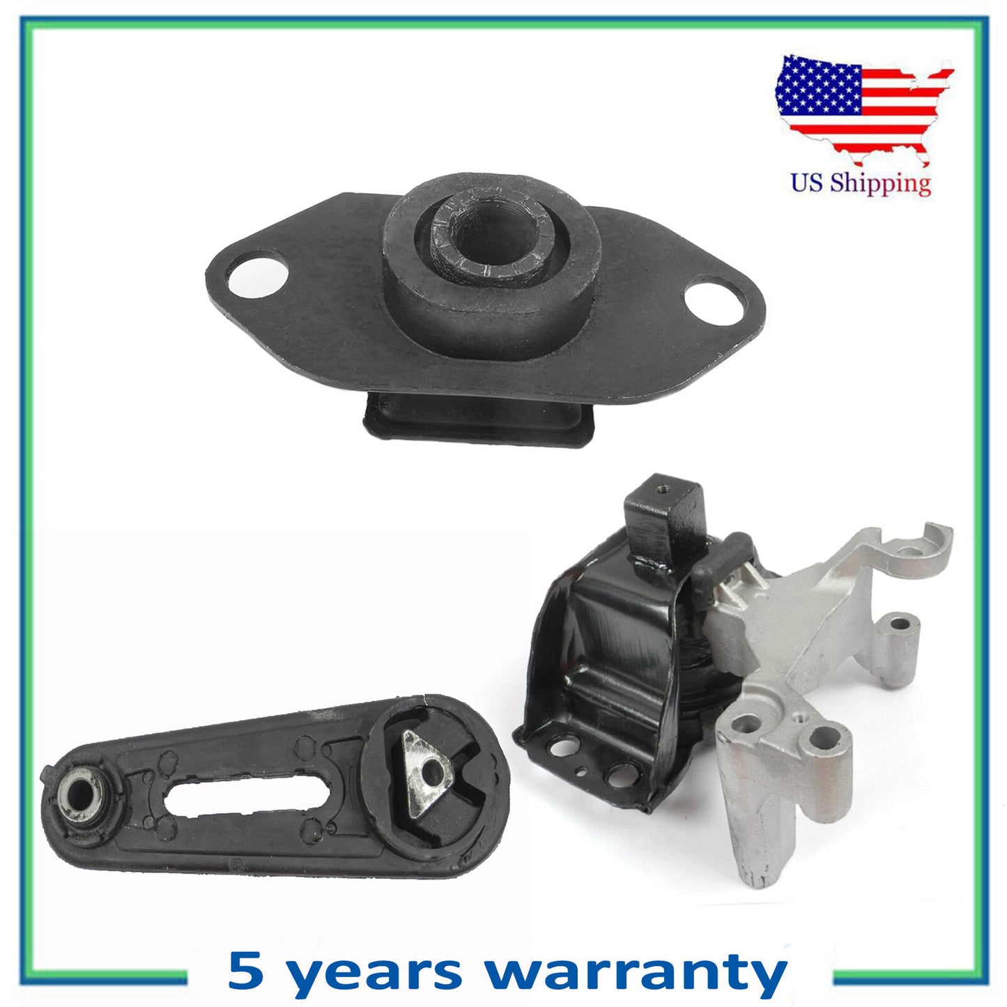M481 Moteur & Trans Montage 3PCS Pour 07-11 Nissan Sentra 2.0L Manuel Trans