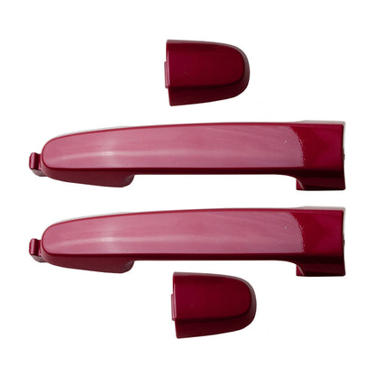 Rear Left & Right Set Outside Door Handle For Toyota Camry Corolla RAV4 3R3 Red