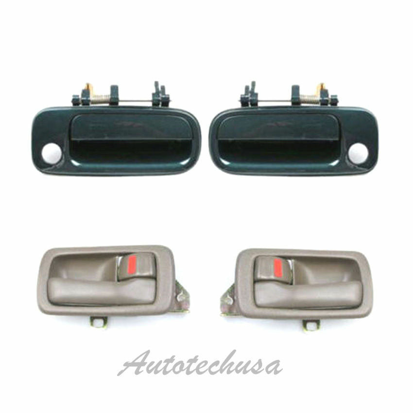 92-96 Para Camry Puerta Mango 2 Frente Exterior Verde 6M1 & 2 Marrón DS416