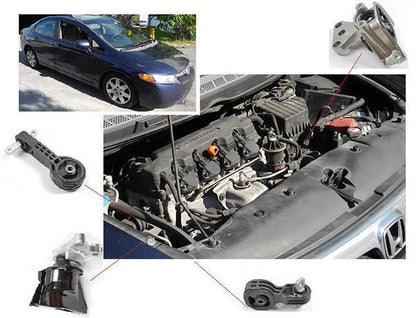 Para Motor & Trans Montaje Juego 4 2006-2011 Honda Civic 1.8L Auto Trans