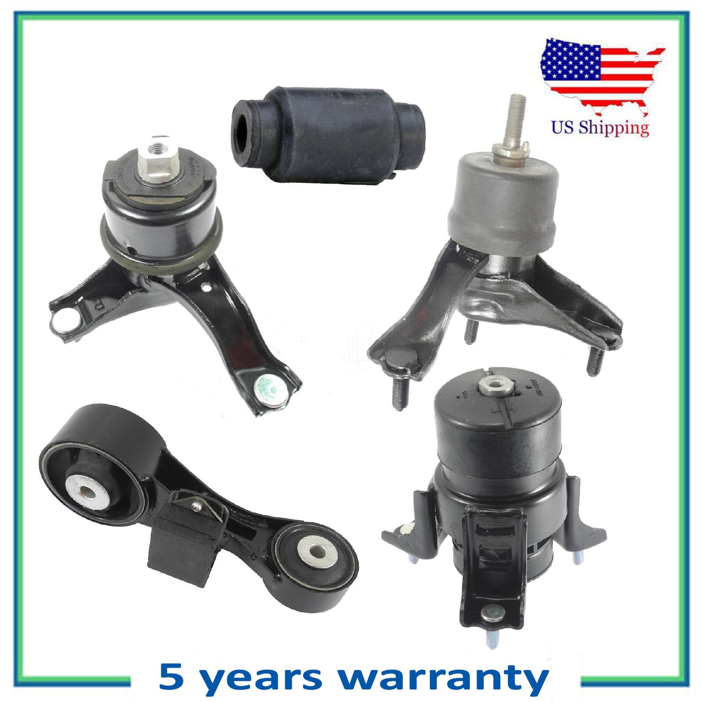 MotorKing For 09-16 Toyota Venza 2.7L Engine Motor & Trans Mount Set 5PCS