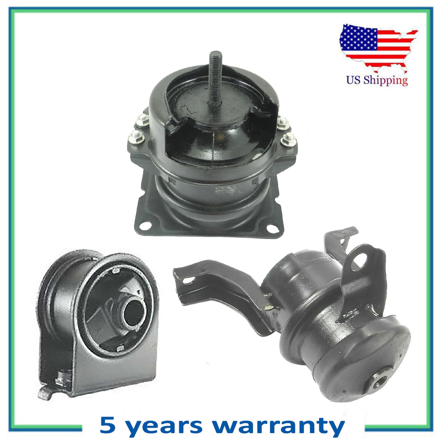 Set 3Pcs Engine Motor & Torque Strut Mount For 06-08 Mercury Mariner 2.3L Hybrid