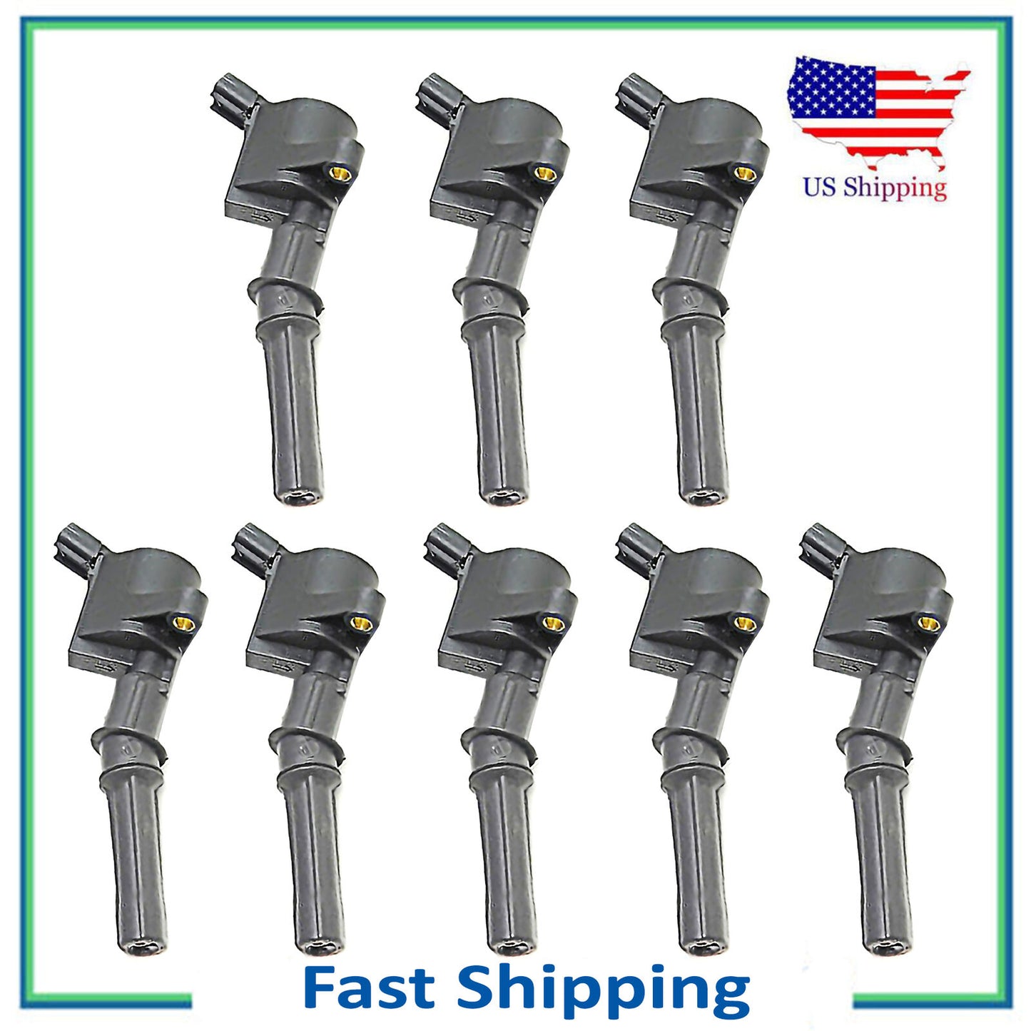 Ignition Coil 8 Pack For Ford Multispark Blaster Epoxy 4.6L 5.4L DG508 F-150 XL