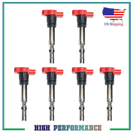 Set 6PCS Ignition Coil For UF483 C1471 52-1795 72954016 Audi A4 A6 Quattro 3.0L