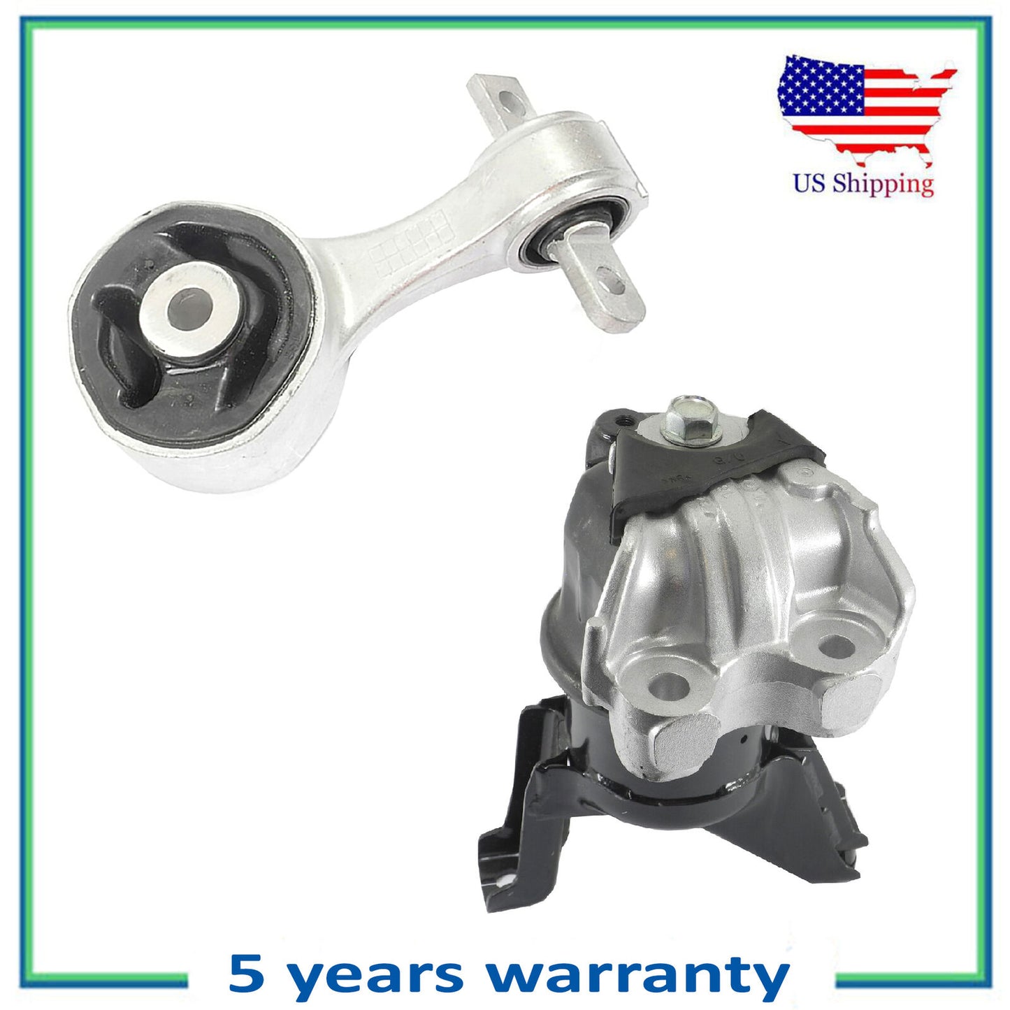 Set 2Pcs Moteur & Couple Amortisseur Montage Pour 2012-2013 Honda Civic 1.8L L4