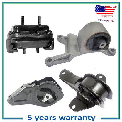 4 PCS Engine Motor & Trans Mount For Pontiac Grand Am Alero 2.4L 3.4L Automatic