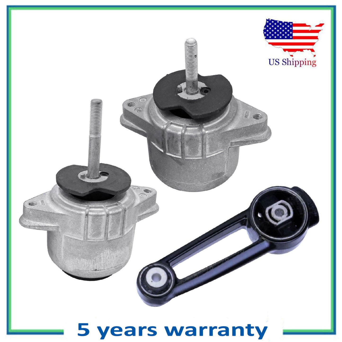 Set 3PCS Moteur Montage Pour Porsche Panamera 14-16 3.0 No Hybrid 11-16 3.6