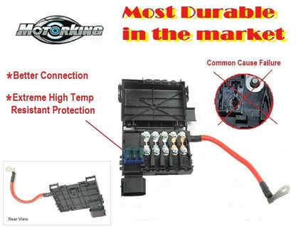 Fuse Box NBC061C For VW Volkswagen Jetta Golf Beetle 1.9L 2.0L 2.8L 1C0937617