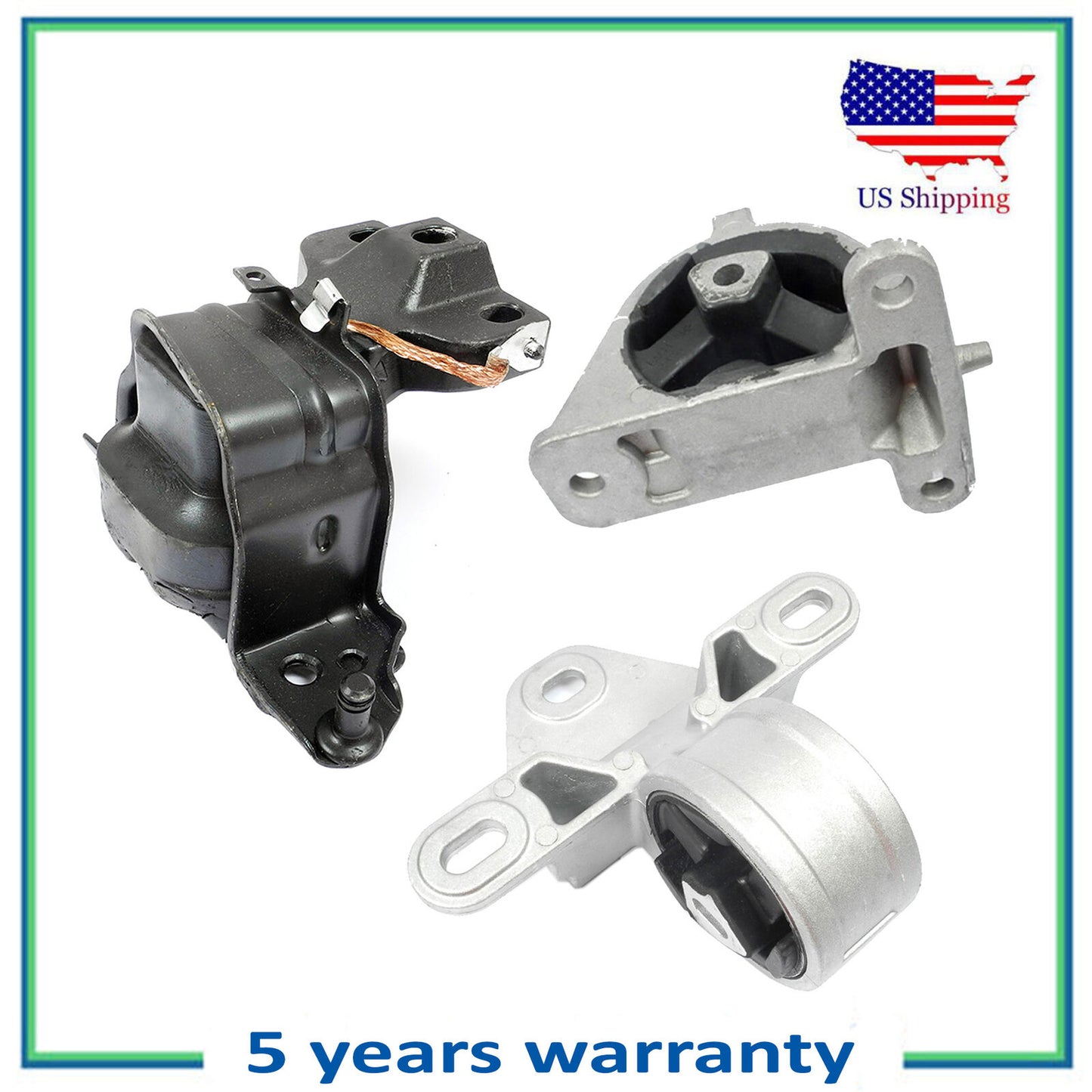 3PCS Motor & Trans Montaje Para 01-07 Dodge Caravan Magnífico Caravana 3.3L 3.8L