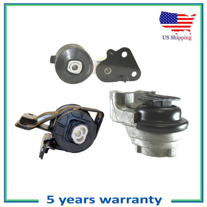 3PCS Engine Motor & Trans Mount For 2017-2014 Ford Edge Lincoln MKX 3.5L 3.7L