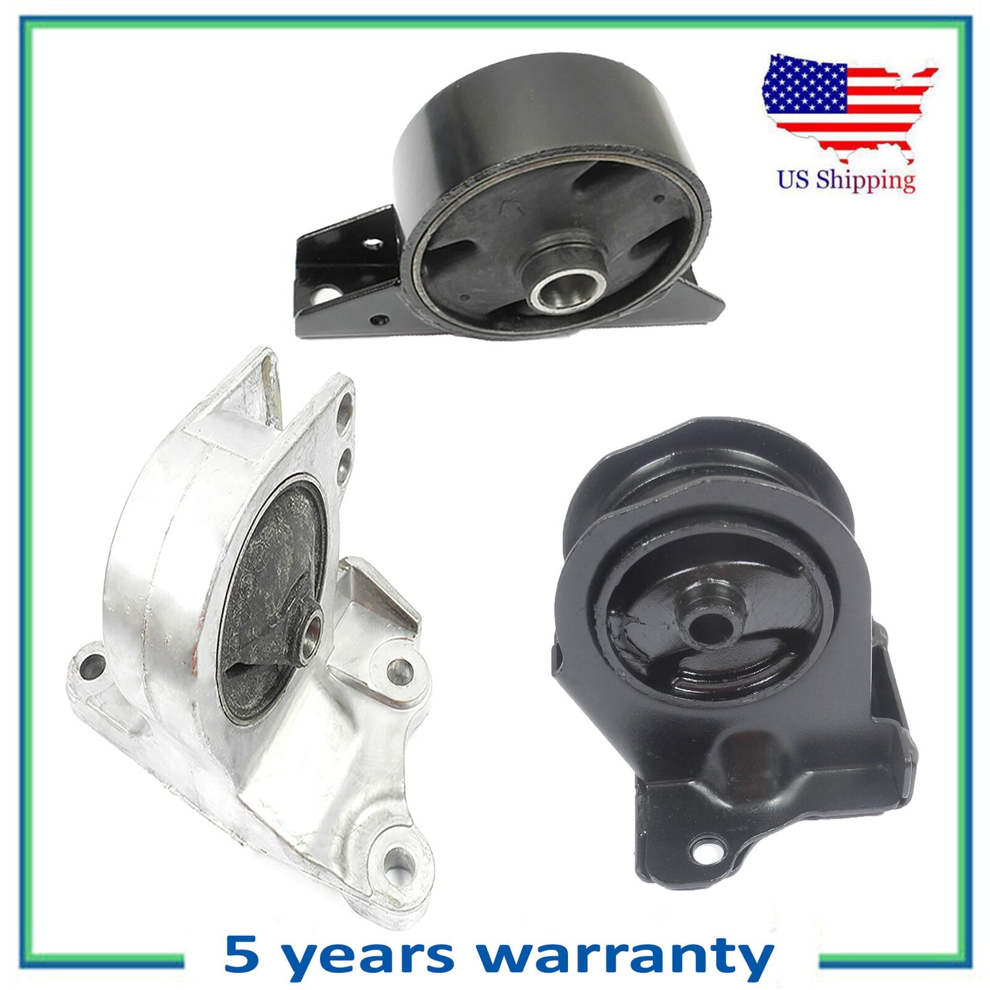 3PCS Engine Motor & Trans Mount For 99-03 Mitsubishi Galant 2.4L 4603 4610 4612