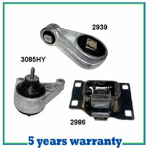 M612 Hatchback Motor & Trans Mount Set 3PCS For 02-03 Ford Focus 2.0L DOHC SVT