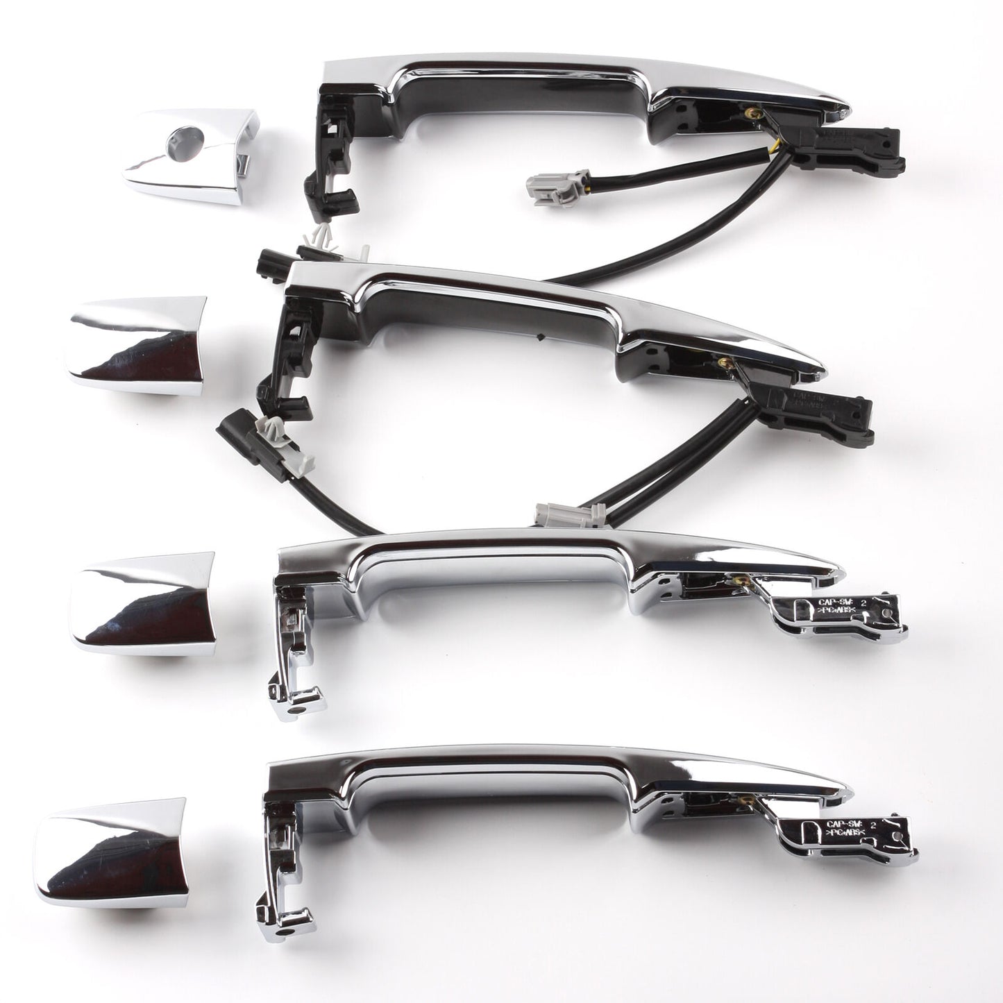Set 4 Pcs Exterior Outside Door Handle Chrome New For Murano Leaf Maxima Sentra