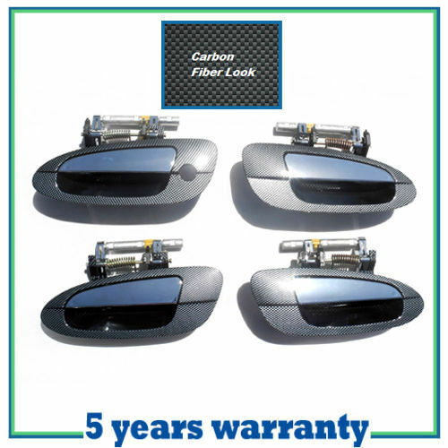 For 02-06 Nissan Altima UPGRADED Outside Door Handle Set Lid Racing Fiber Carbon