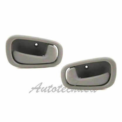 DH05 1998-2002 For Toyota Corolla Interior Door Handle GRAY 2 PCS Left & Right