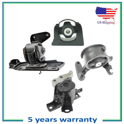 4 PCS Engine Motor & Transmission Mount For 2009-2012 Toyota RAV4 2.5L FWD