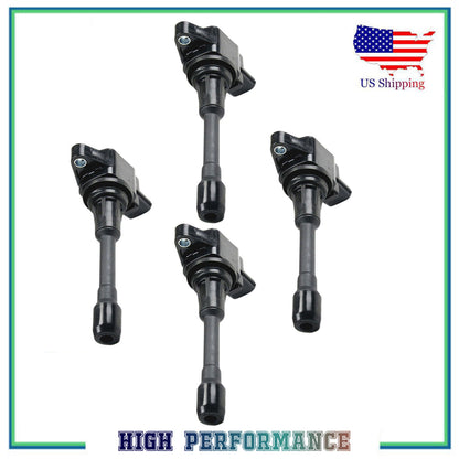4PCS Ignition Coil For UF549 Nissan Altima Rogue Infiniti FX50 1.6L 2.0L 2.5 3.5