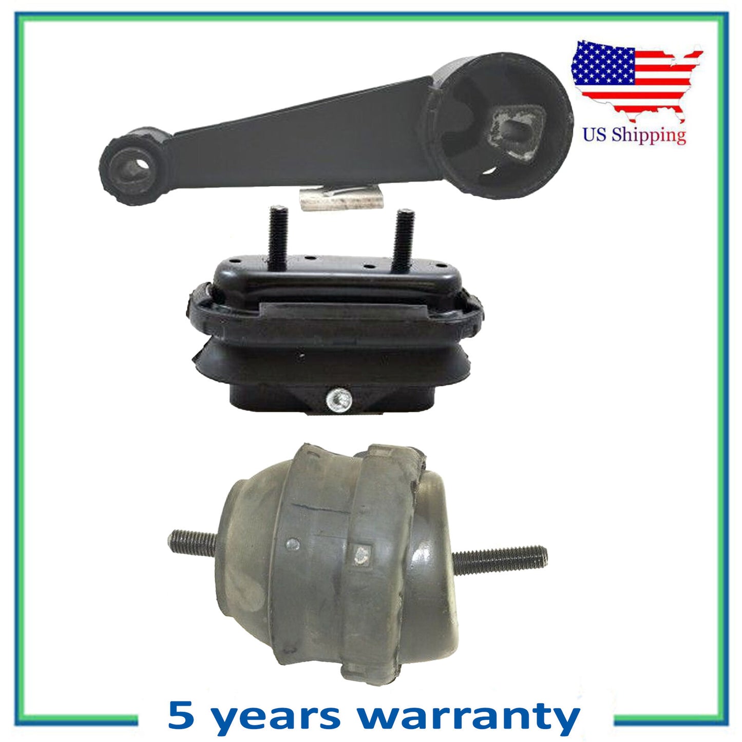 3PCS Motor & Trans Mount For 2009-2011 Buick Lucerne CXL 3.9L 5492 5438 5439