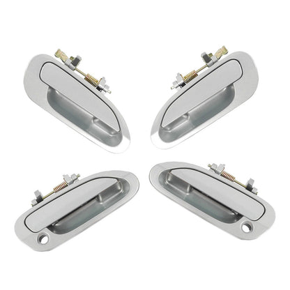 Set 4 Outside Door Handle For 98-02 Honda Accord NH612M Regent Silver Metallic