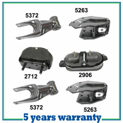 M809 Engine Motor & Trans Mount 6PCS For 06-11 Chevrolet Impala Monte Carlo 3.9L