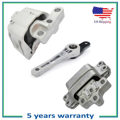 3PCS Motore, Torque Montante & Trans Per Audi Tt TTS Quattro VW Cc Passat 2.0