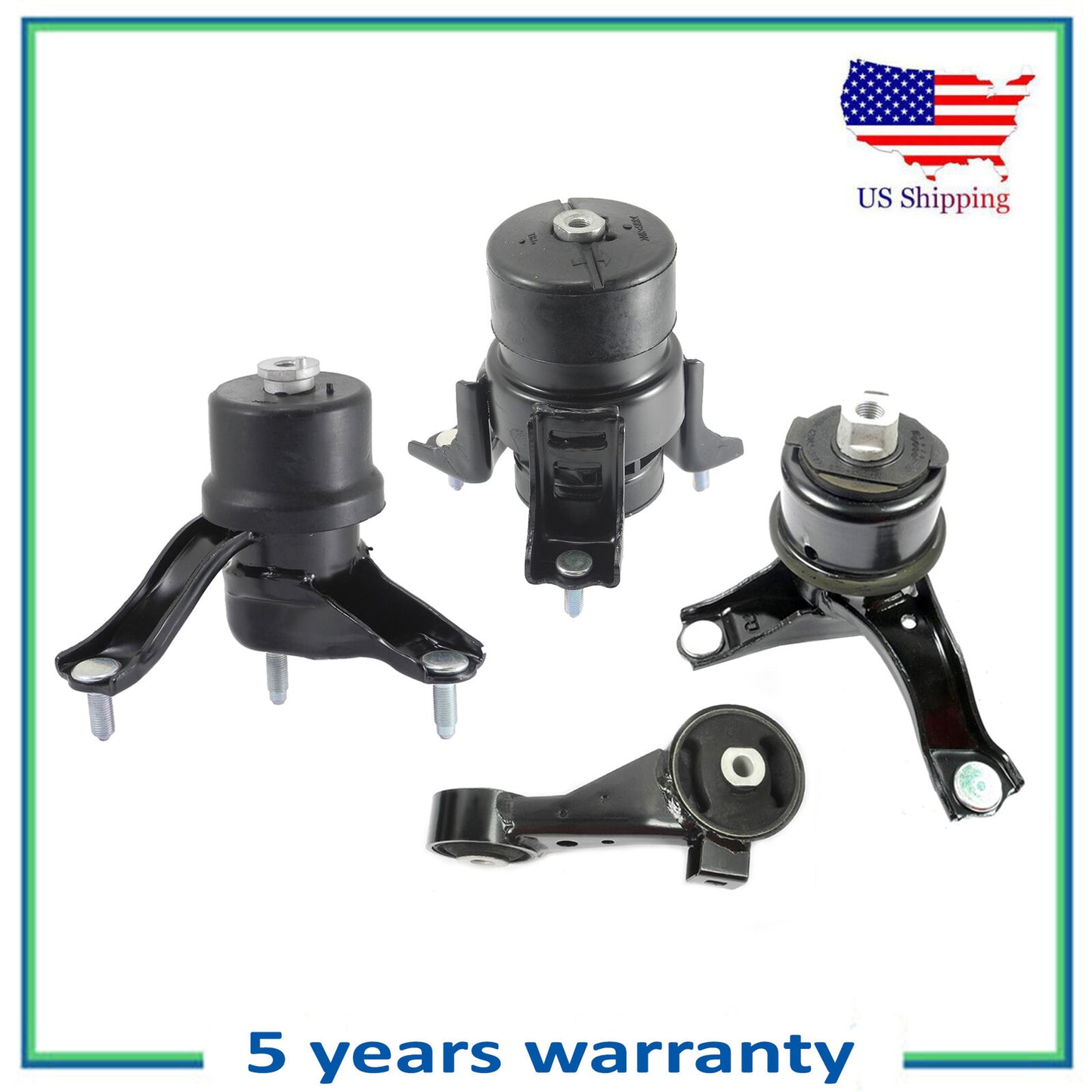 4 PCS Engine Motor & Transmission Mount For 2004-2006 Toyota Sienna 3.3L 2WD NEW