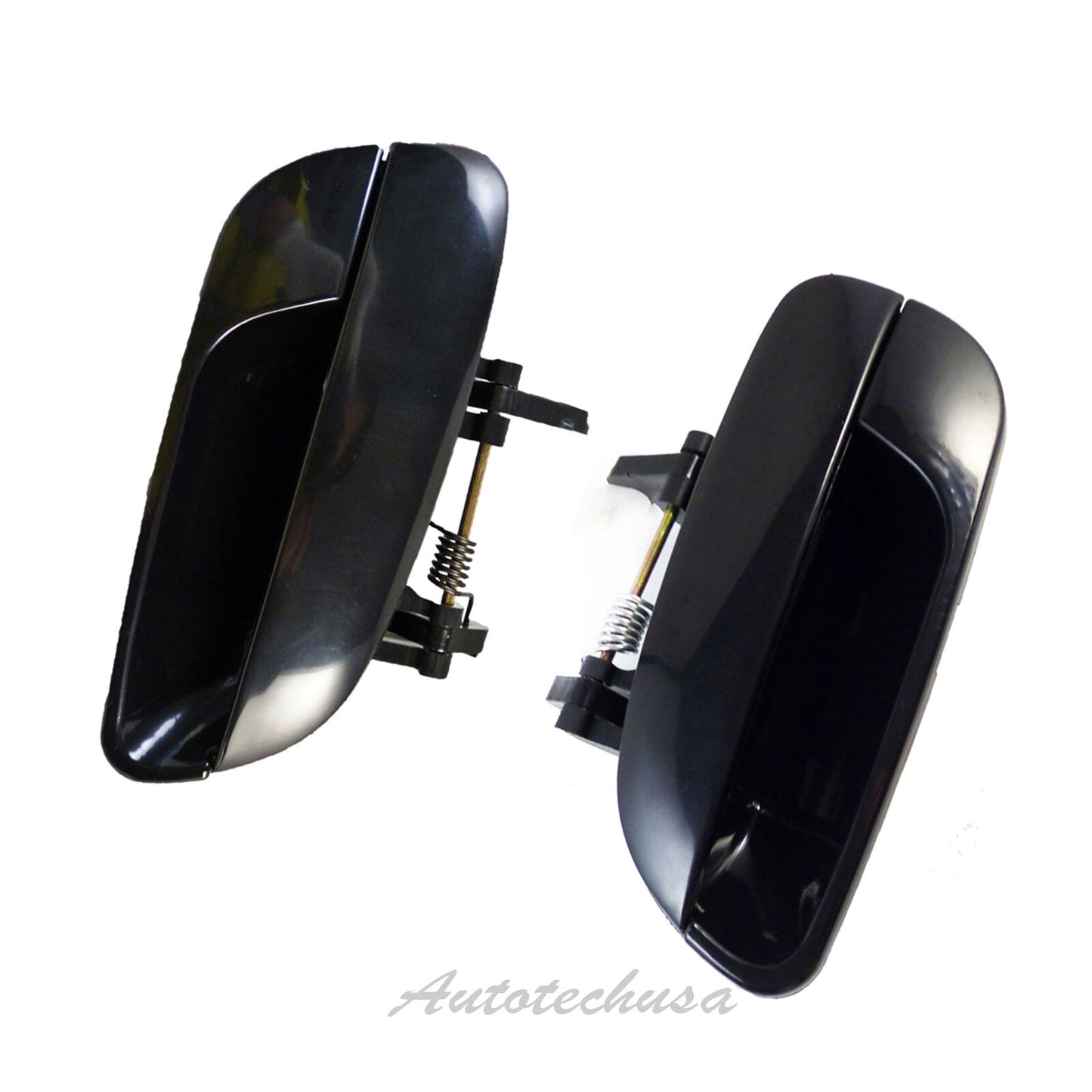 Arrière Extérieur Porte Poignée Set Pour 2001-2005 Hyundai Elantra Lisse Noir