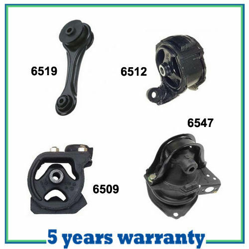 M445 Motor & Trans Mount For 90-93 Honda Accord 2.2L 4 PCS for Auto w/o Solenoid