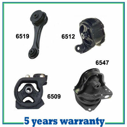 M445 Motor & Trans Mount For 90-93 Honda Accord 2.2L 4 PCS for Auto w/o Solenoid